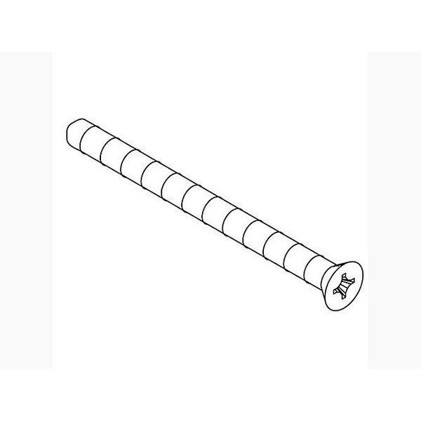 Kohler #10-24 x 2-1/2 in Hex Flat Machine Screw, Plain Steel 1050807 - main